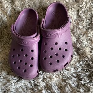 Purple Crocs